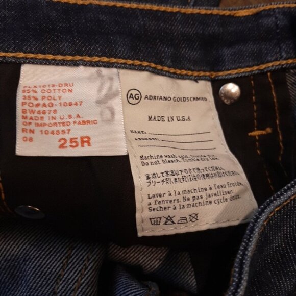 AG Adriano Goldschmied The Angel Bootcut Jeans Low Rise Dark Indigo Denim - Picture 12 of 13